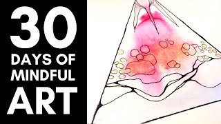 Abstract Watercolor Painting Tutorial + Body Scan Meditation for Anxiety | Expressive Arts Exercises