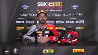 2014 WSBK - Round 1 - Australia - Race 2 - Sylvain Guintoli Interview