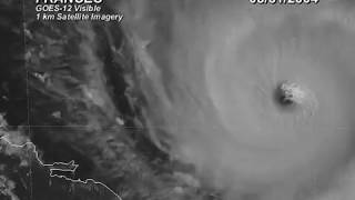 2004 Frances - 1 Kilometer Resolution Visible Satellite Imagery Animation