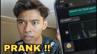 AKU MENYAMAR JADI ORANG LAIN CHAT KAWAN AKU !! DIA TAKUT !!