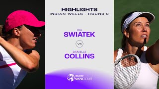 Iga Swiatek vs. Danielle Collins | 2024 Indian Wells Round 2 | WTA Match Highlights