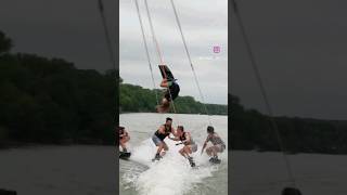 DANGEROUS WAKEBOARDING #wakeboarding #shorts