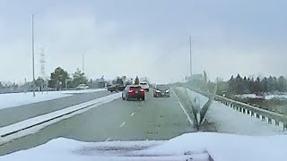 Crazy Dashcam Video Of Near Collision!