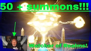 Will I get my third legendary??? 50 + summons video. Watcher of Realms.