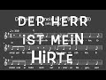 Lied: Der Herr ist mein Hirte - Psalm 23 (Religion /Schule / Melodie, Akkorde, Noten,Text)