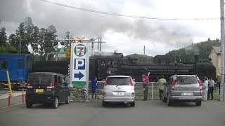 SL銀河 矢沢踏切 2018.6.17 (岩手県花巻市)