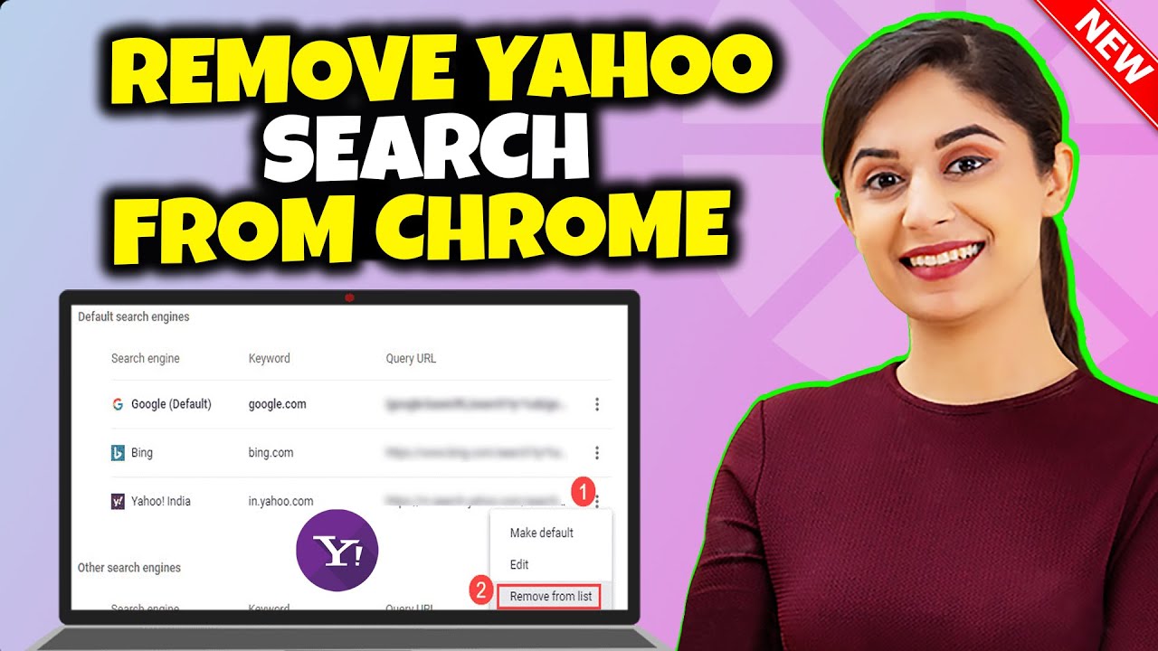 How To Remove Yahoo Search From Chrome 2024 - YouTube