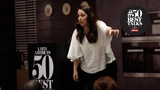 Narda Lepes on eating less meat and visiting the slaughterhouse at #50BestTalks