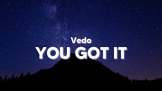 Vedo - You Got It (Clean - Lyrics)