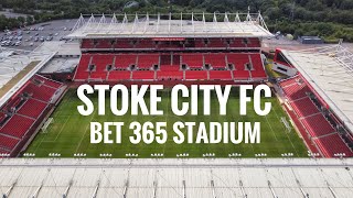 Aerial view of Bet365 Stadium, home of Stoke City FC