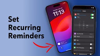 How to Set Recurring Reminders on your iPhone or iPad?