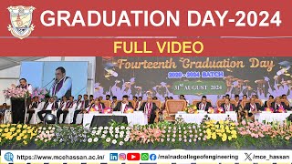 Graduation Day-2024 | Full Video | 2020-2024 Batch | Malnad College of Engineering | MCE | Hassan