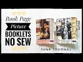 Book Page Picture Booklets - No Sew - Junk Journal