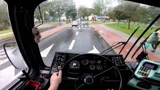 🚍 POV Linia [3] Z kamerą na głowie. DAB 12-1800 piękne dźwięki silnika cz. 2/2