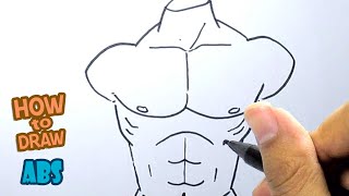 How to Draw Abs Step by Step