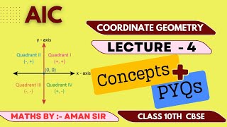 PYQ|| SECTION FORMULA || L-4 || COORDINATEGEOMETRY || CBSE 10TH || AIC LIVEE