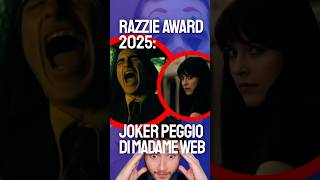 JOKER FOLIE À DEUX peggio di MADAME WEB per i RAZZIE AWARDS #jokerfolieadeux #joker #madameweb