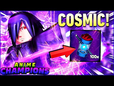 HATCH 100 COSMICS/DAY MAX Luck Multipliers In Anime Champions Simulator!