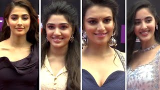 Pooja Hegde & Krithi Shetty Visuals At SIIMA 2021 Awards Red Carpet Event || Silver Screen