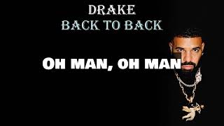Drake - Back To Back (Lyrics)
