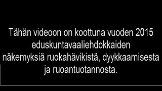 Ruokahävikki -haastattelu 2015