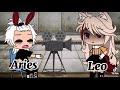 Zodiac signs // Gacha life // Leo and Aries