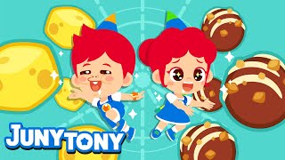 Cheese Choco-Chocolate | Cheese vs.Chocolate | Let's Sing Along | Best Songs for Kids | JunyTony