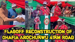 Jubilation As Gov Alex Otti Flagoff Reconstruction Of Ohafia Arochukwu Road In Abia State