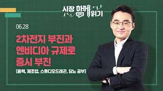 [시장함께읽기] 6월 28일, 2차전지 부진과 엔비디아 규제로 증시 부진(풍력, 제조업, 스튜디오드래곤, 당뇨 공부)