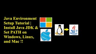 Java Environment Setup Tutorial | Install Java JDK & Set PATH on Windows, Linux, and Mac #7