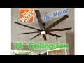 72 inch Home Depot Kensgrove Ceiling Fan - Review & Install