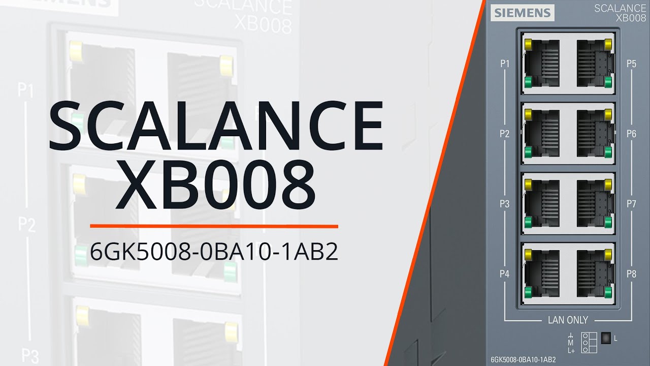 Siemens Scalance Xb008 6gk5008 0ba10 1ab2 Youtube Siemens Scalance Xb008 6gk5008 0ba10 1ab2 Youtube