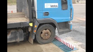 Crash Tested Tyre Killer (Model D100) at HORIBA MIRA, UK