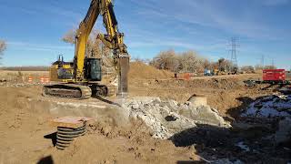 56th Ave Widening - Uvalda box culvert demolition (4K 60fps)