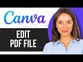 How to Edit PDF File in Canva 2024