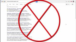 WARNING: Windows Tech Support SCAM!!!