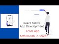 React Native Tab Navigation And Stack and  bottom tab Navigation in screen