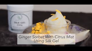 Special Recipe | Ginger Sorbet With Citrus Mist Using Silk Gel | Special Ingredients