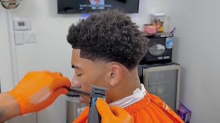 How to Cut a Low Taper with Curls | Step-by-Step Barber Tutorial for Clean Blends (Full Guide)
