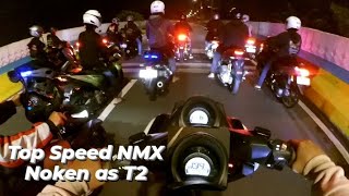 Top Speed Nmax 155 Standar Noken as T2 Tembus 139 km/jam