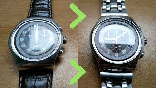 ⌚ The most complete SWATCH tutorial - polish, adjust strap, set time & date, change battery & reset