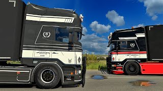 Realistic Driving Scania PGR V8 Greece Double Drivers Trip ETS2 POV 4K Cam