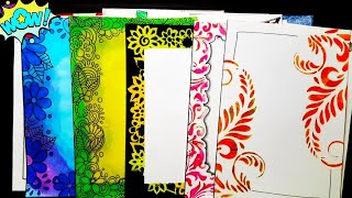 15 Project Border Designs || Front Page Design for Project, Assignment, Note book || Border Design