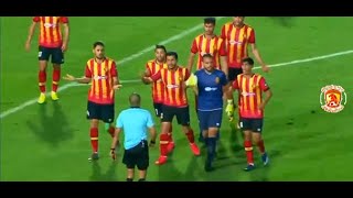 رضوان جيد حكم المبارياة الصعب هجوم لاعبي الترجي ومحاولة الاعتداء على الحكم المغربي في مباراة الزمالك