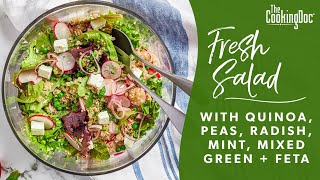 Healthy Quinoa Side Dish | Fresh Mint, Feta \u0026 Peas | The Cooking Doc®