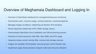 Short Summary | Cloud Computing Opensource Cloud-Openstack Demo