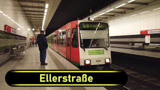 Stadtbahn Station Ellerstraße - Düsseldorf 🇩🇪 - Walkthrough 🚶