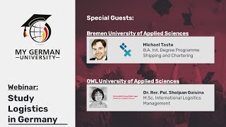 Webinar: Study Logistics in Germany