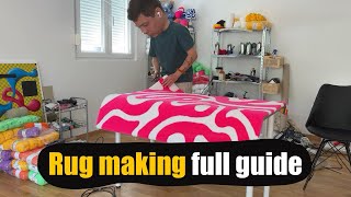 I Made a Custom Tufting Rug! 🧶✨ (Full DIY Step-by-Step Guide)