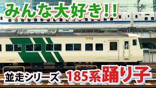 【みんな大好き！】電車の並走　185系　特急踊り子　3連発